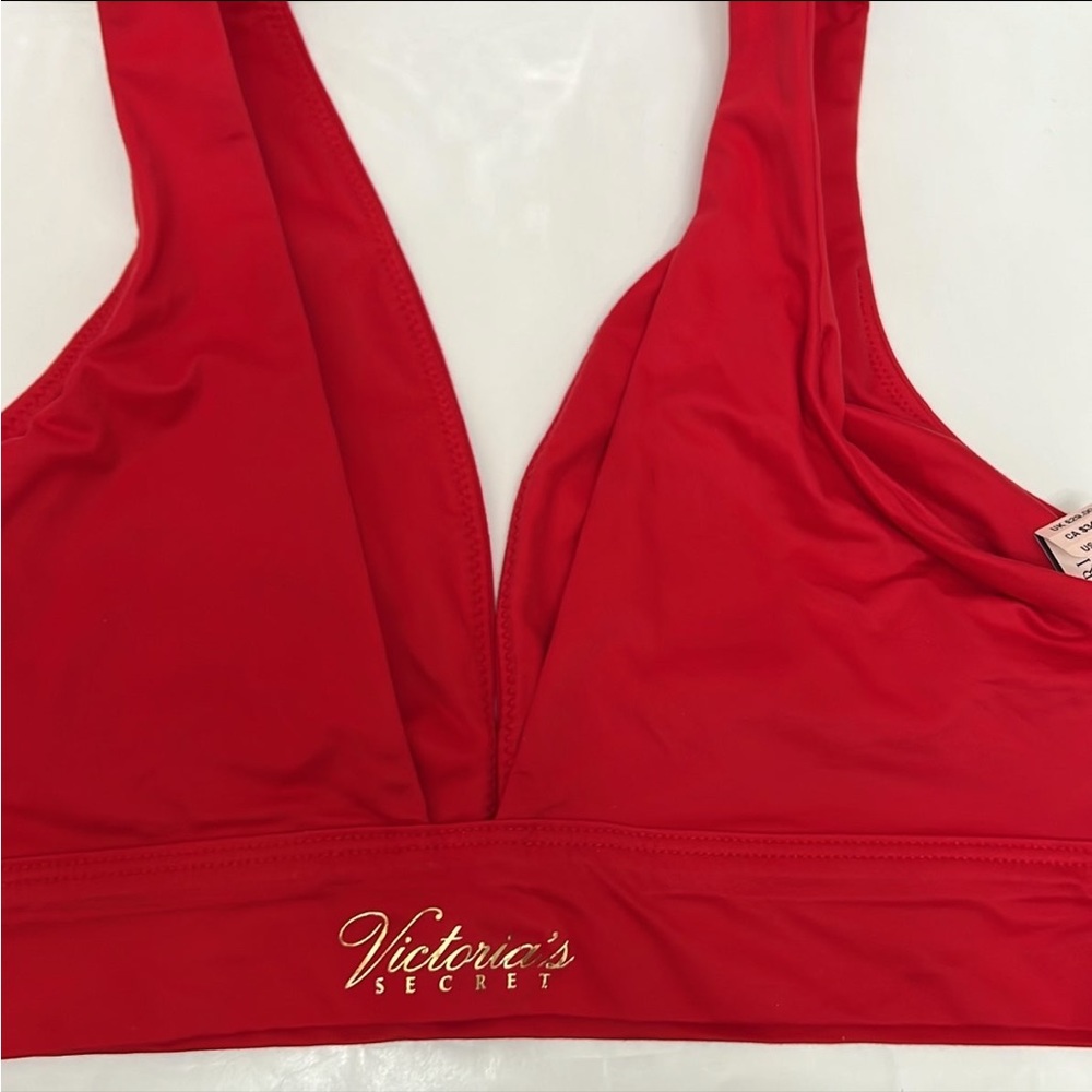 Victoria’s Secret V Neck Red Large Bra - Picture 2 of 4